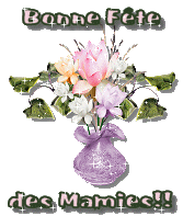 bonne fetes mamie-pot violet