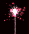 feux artifice rouge rose