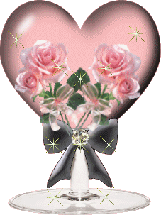 coeur avec fleur pensée